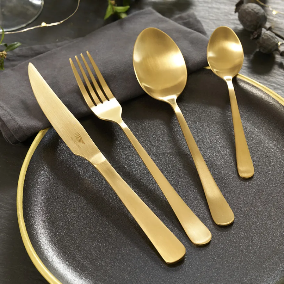 Fashion Pradel France Ménagère "ALBI" 24 pièces - Dorée